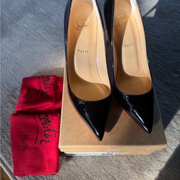 Louis Vuitton Pigalle Follies 85 Patent Black 39.5 (women’s 9) - Picture 7 of 12